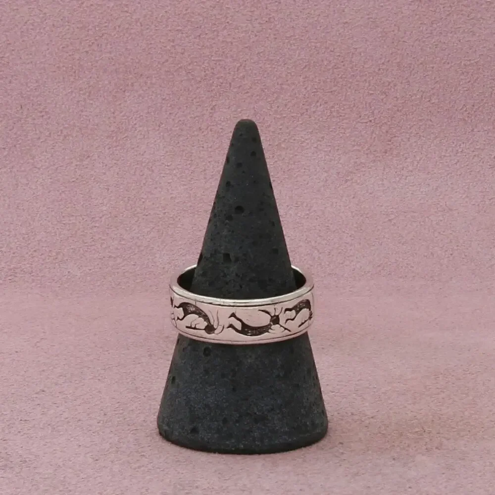 sterling silver southwestern kokopelli band ring size 9.5
